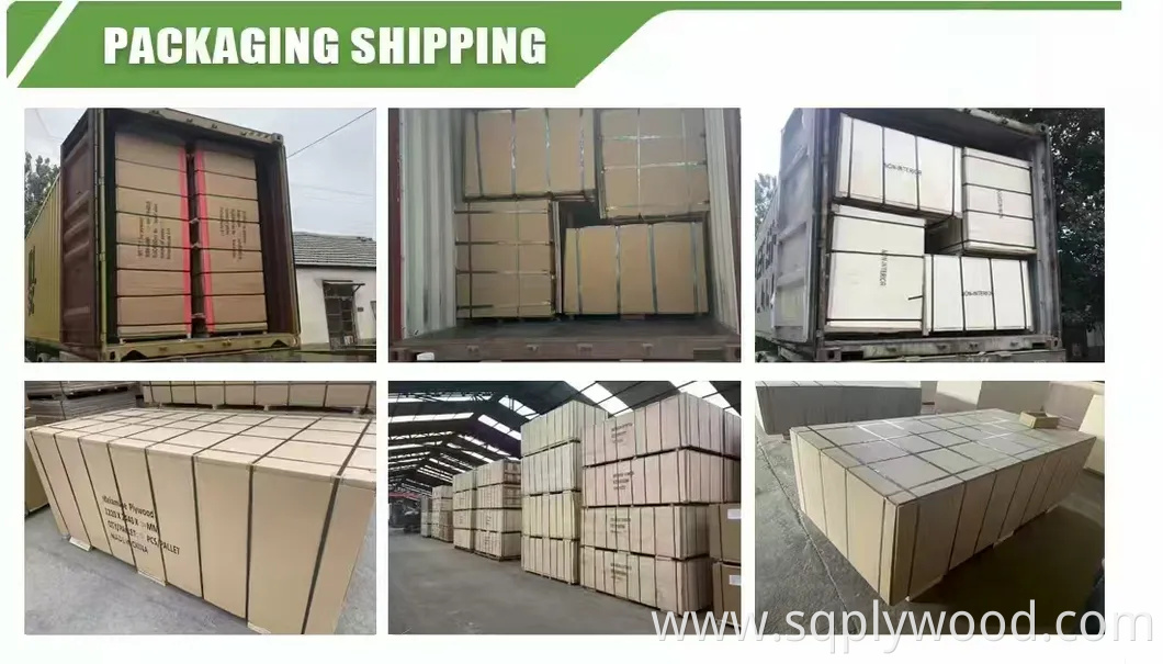 2440X1220X15mm 18mm Scaffolding Board Phenolic MDF Basswood Poplar Eucalyptus Birch Shuttering Scaffold Melamine Marine Plywood